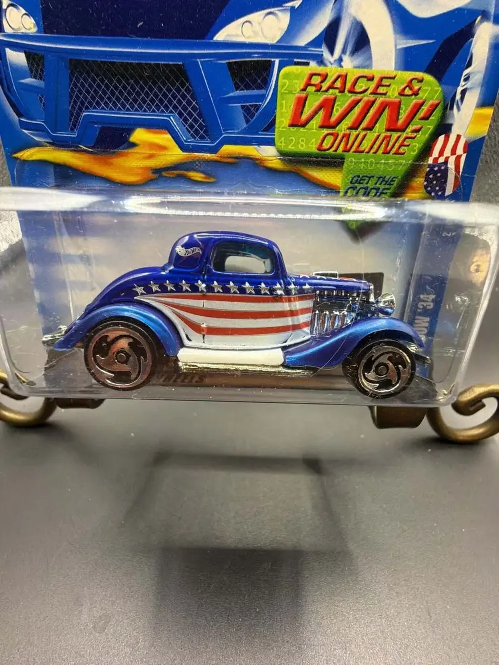 2002 Hot Wheels 3-Window '34 Star-Spangled Series Collector No. 080